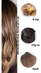 #2/4/27 SANDY BRONDE BALAYAGE - Clip in