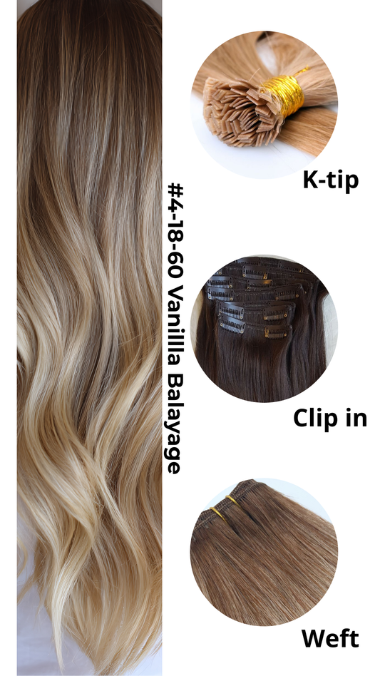 #4/18/60 VANILLA BALAYAGE - Clip in